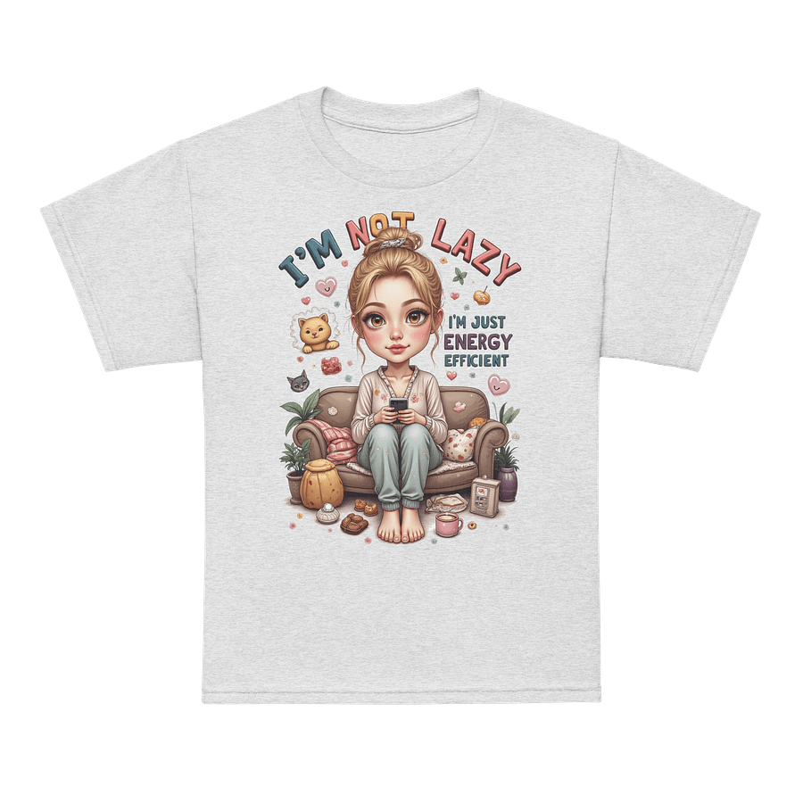 I'm Not Lazy I'm Energy Efficient Youth Tee product image (64)