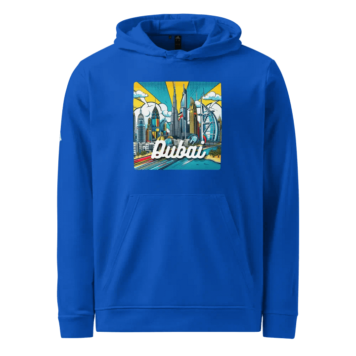 Adidas Fleece Hoodie | AI Design dubai city product image (1)