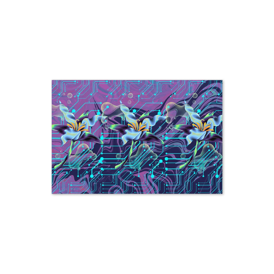 purple mood meta-magic teal meta-magic greeting card for stylish gifts product image (4)