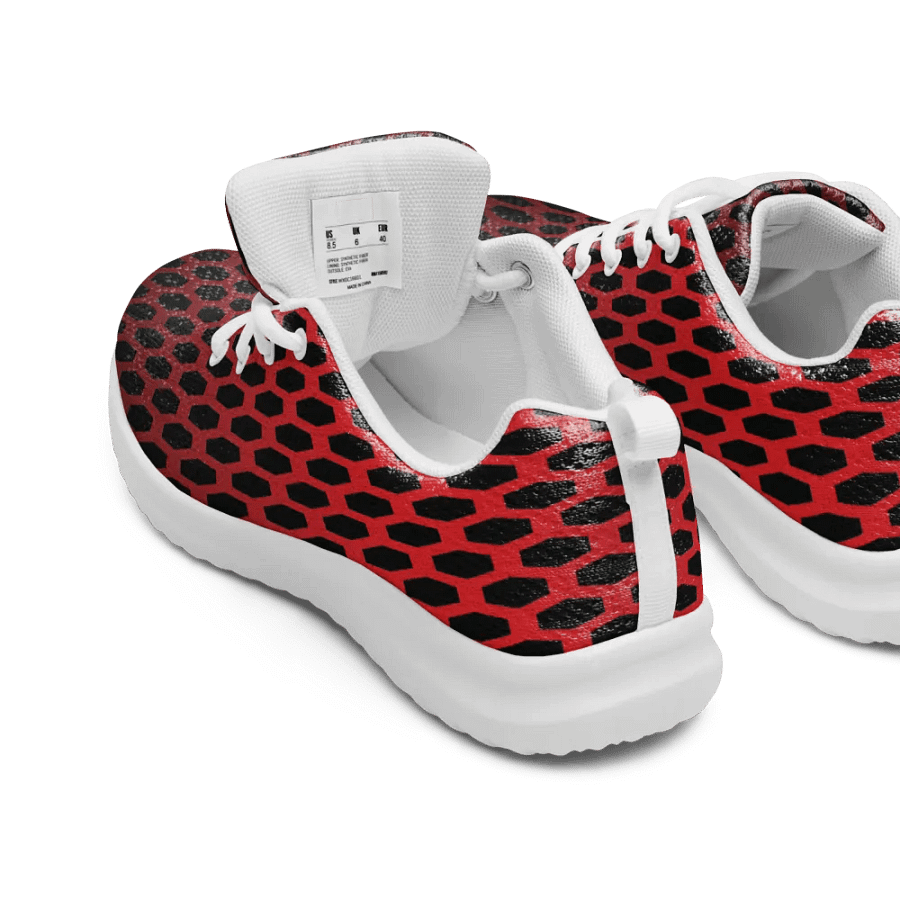 Honeycomb Red & Black Men's Athletic Shoes product image (8)