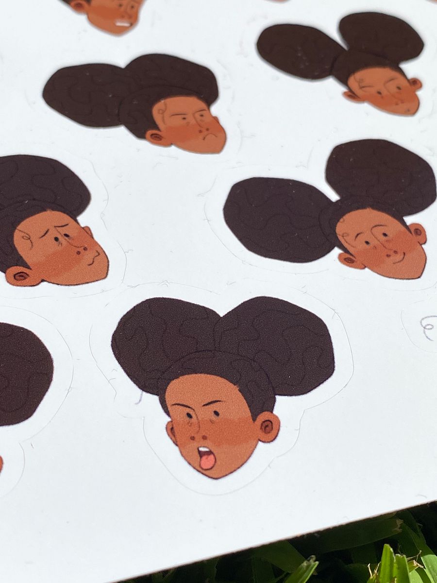 The Many Faces of Janey - STICKER SET product image (5)