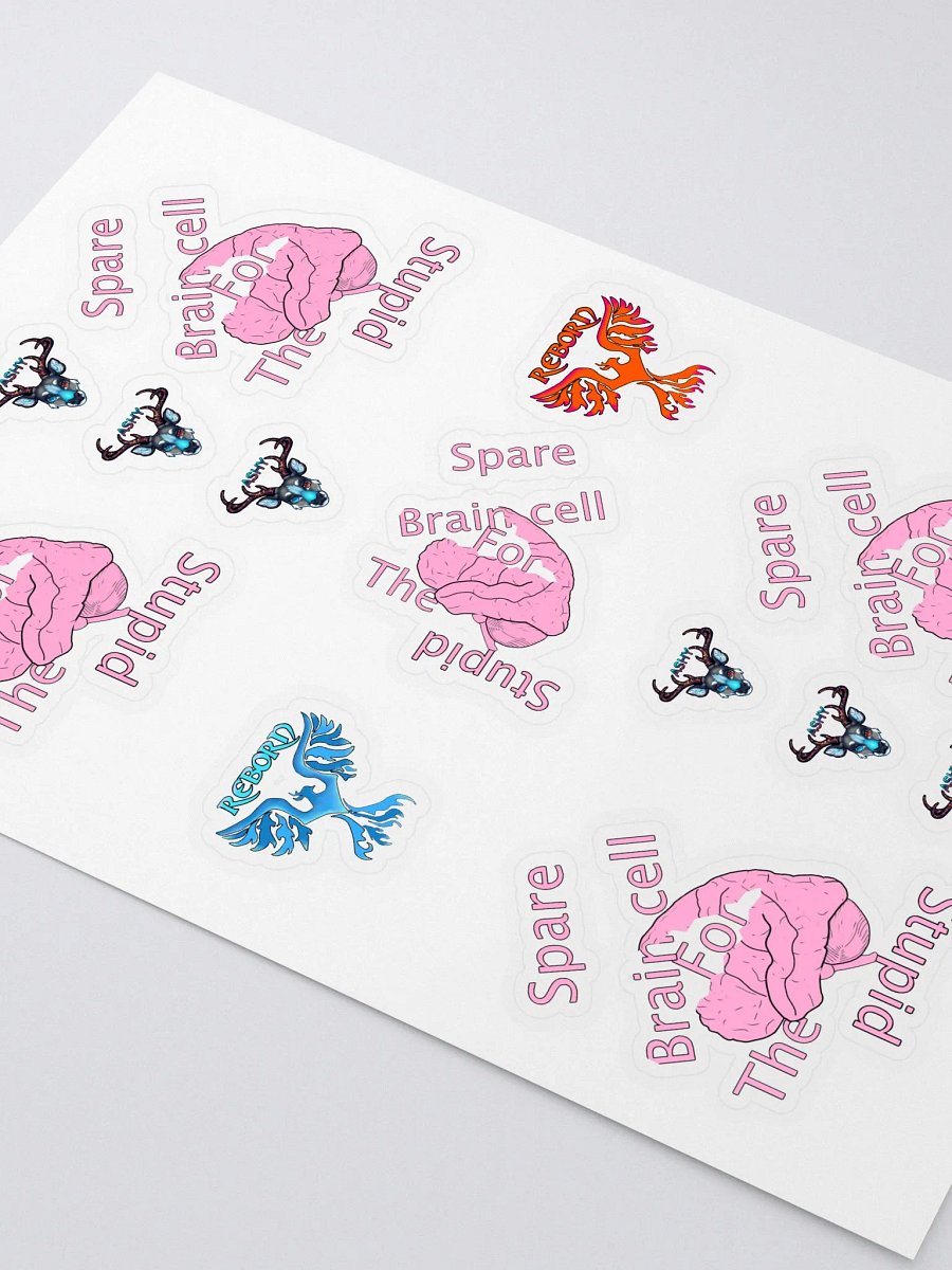 Spare Brain Cell Kiss Cut Sticker Sheet product image (2)