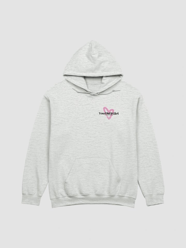 You Did it Girl Heart Hoodie - Black/Pink/Grey product image (1)