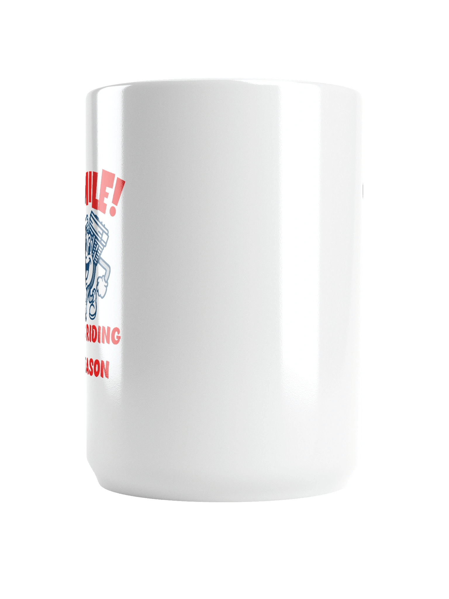 Throttle & Iron “Smile!” Mug — Riding Season Edition product image (6)