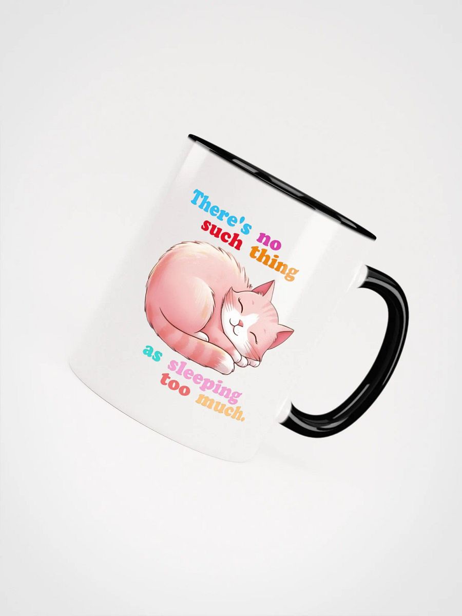 Sleeping Pink Cat Coloured Mug product image (4)