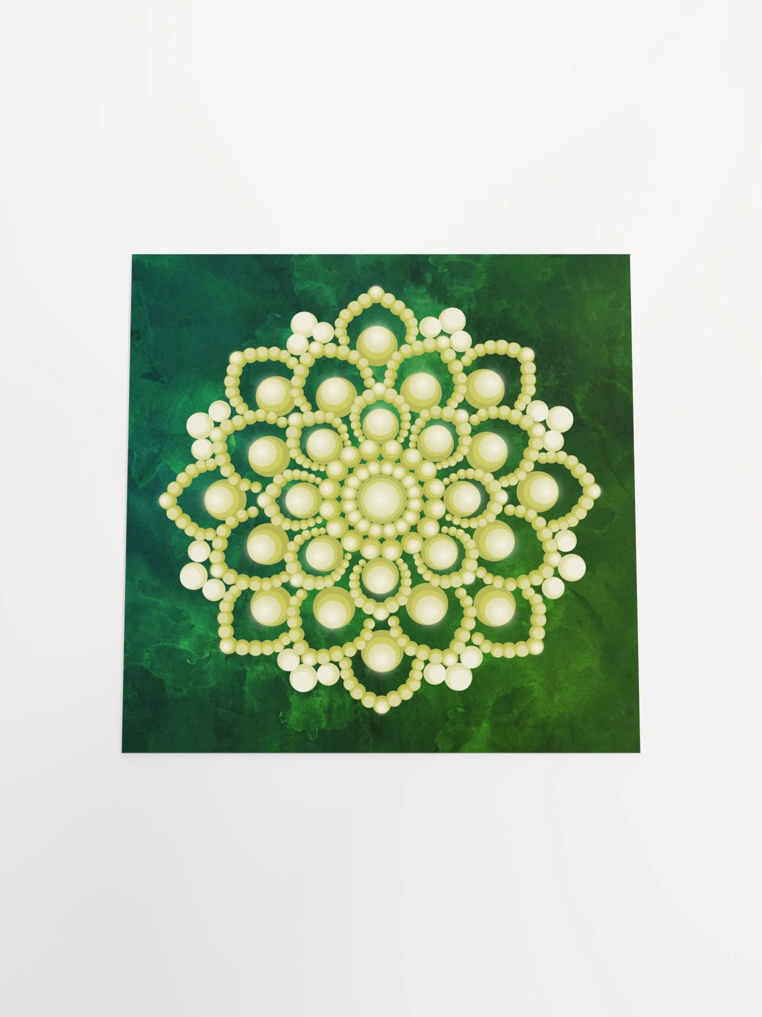 Yellow Flower Mandala T-Shirt Enhanced Matte Paper Poster product image (16)