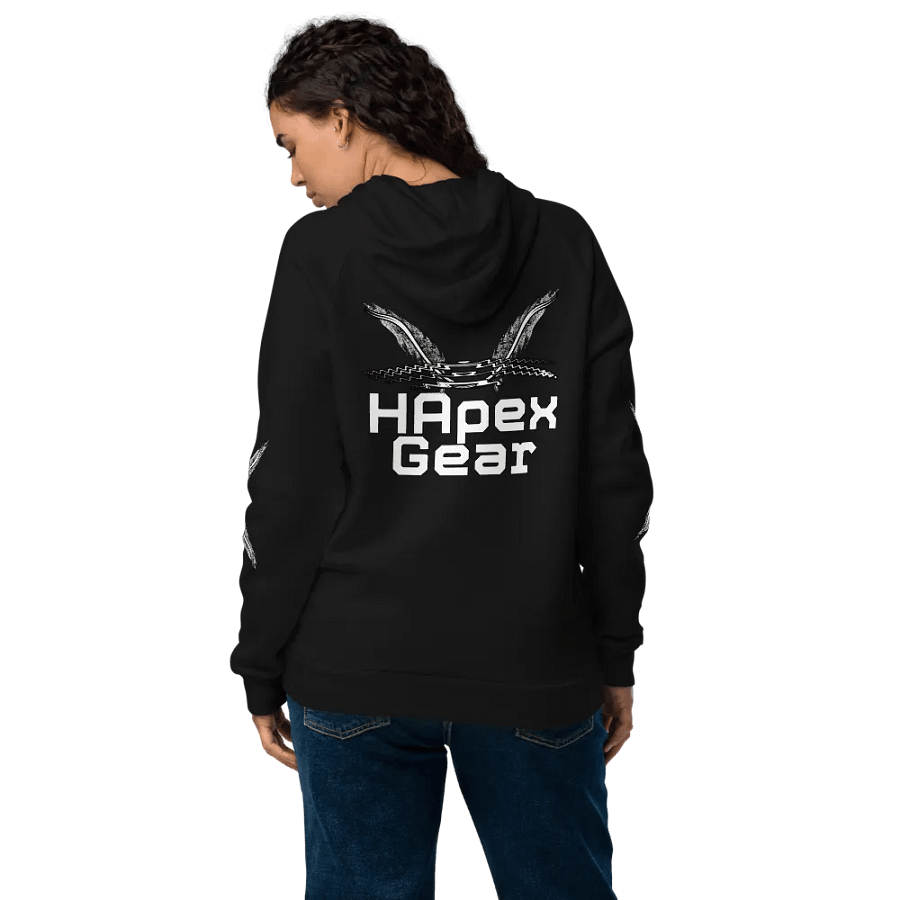 Unisex Hoodie - White HApex Gear White Logo product image (10)