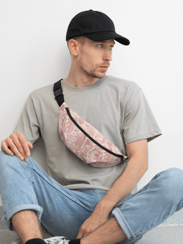 Pink & White Asian Inspired Small Crossbody bag product image (1)