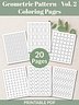 Geometric Patterns Coloring Pages Volume 2 – Printable Set of 20