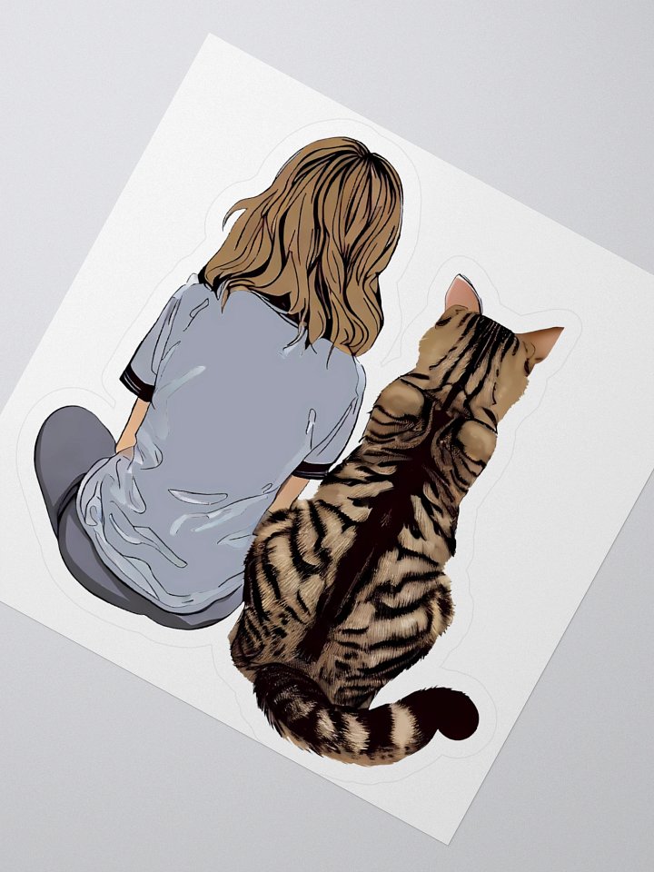 Love Tabby Cats, Sticker product image (2)