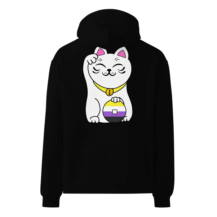 Maneki neko nonbinary pride hoodie product image (6)