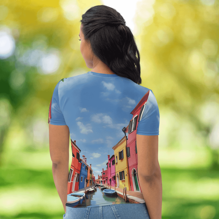 Burano Italy All Over Print T-shirt product image (10)