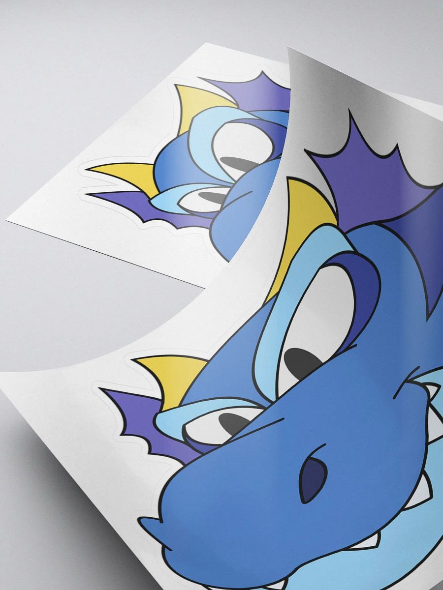 Happy Dragon Blue Sticker product image (4)