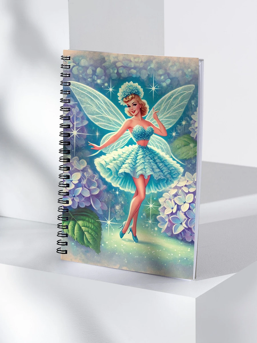 Blue Hydrangea Fairy Spiral Notebook product image (4)