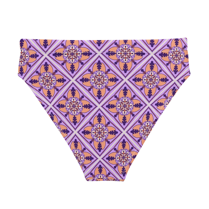 Detailed Symmetrical Pattern High Waisted Bikini Bottom product image (2)