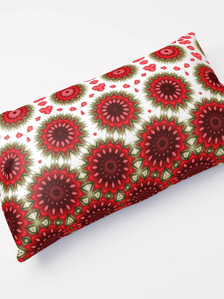 Red Green & White Daisy Pillow product image (4)