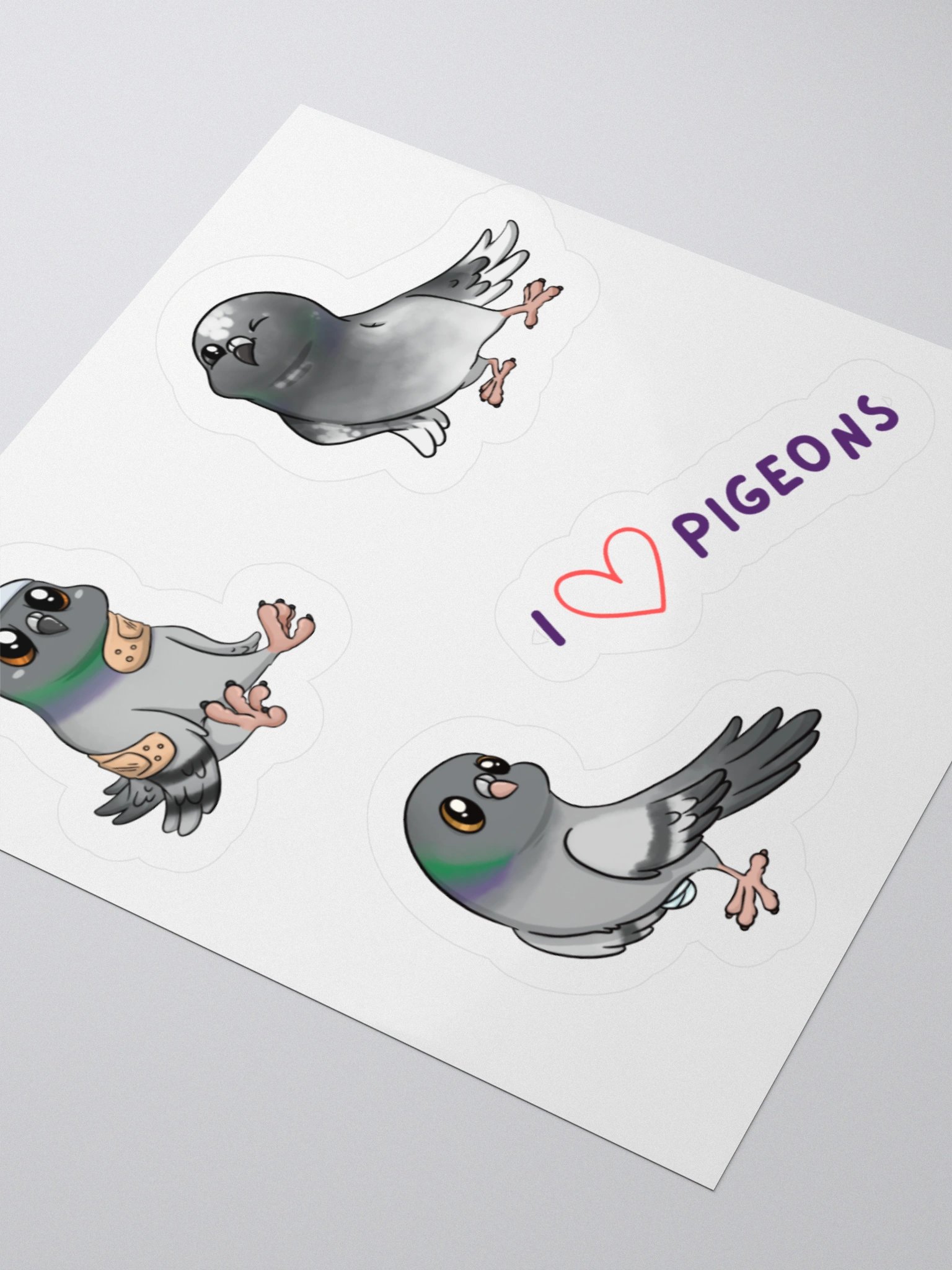 Rescue & Rehab Pigeons Kiss Cut Stickers product image (8)