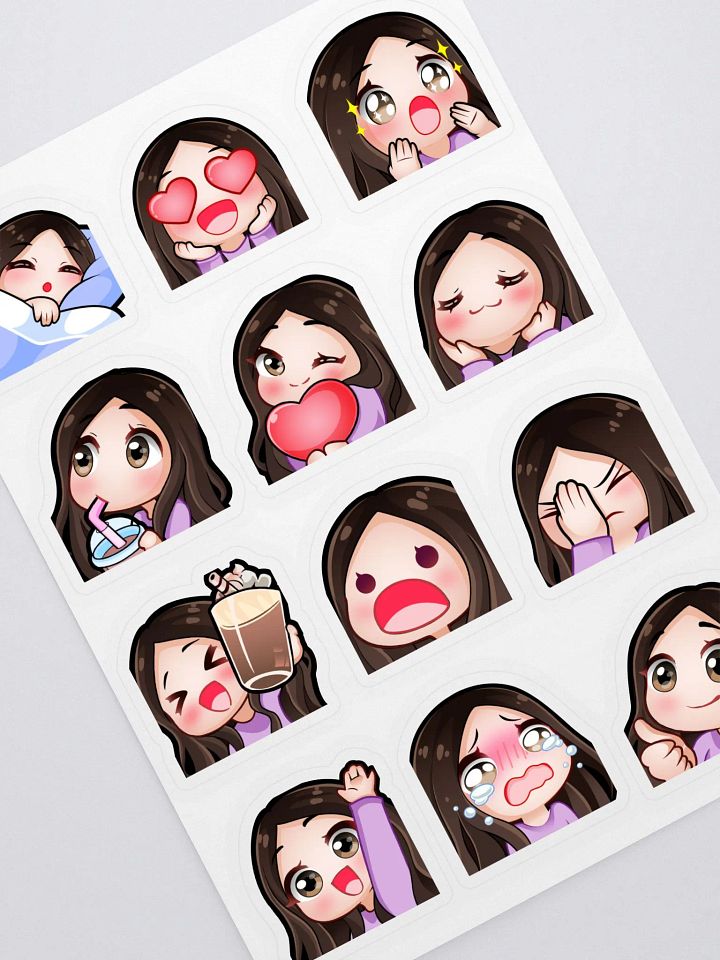 Emote Sticker Sheet B product image (2)