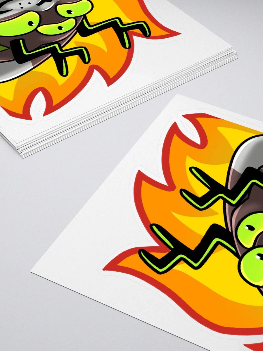 Radioactive Cryptid Fire Sticker product image (4)