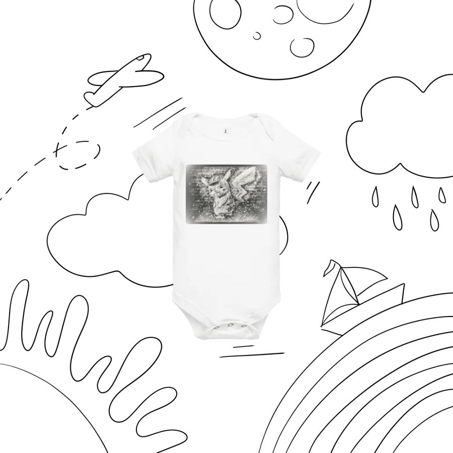 Nashīnasu - Pikachu White Baby Onesie product image (4)
