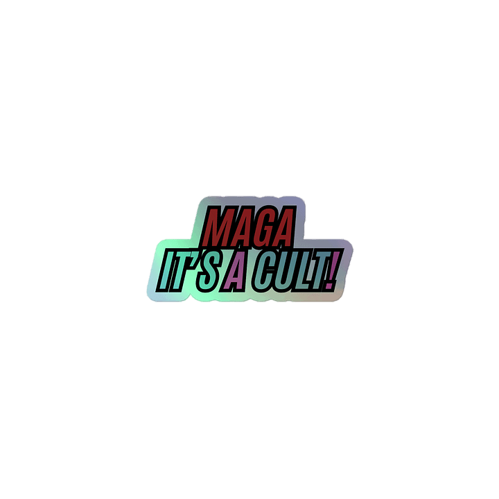 Anti MAGA Holgraphic Stickers product image (1)
