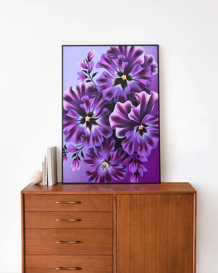 Framed Art Mockup on Wooden Sideboard product image (1)