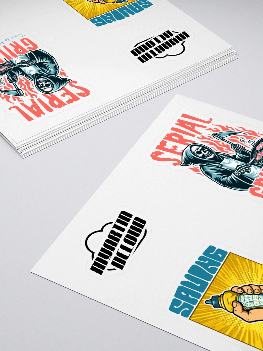 Double BBQ sticker pack product image (12)