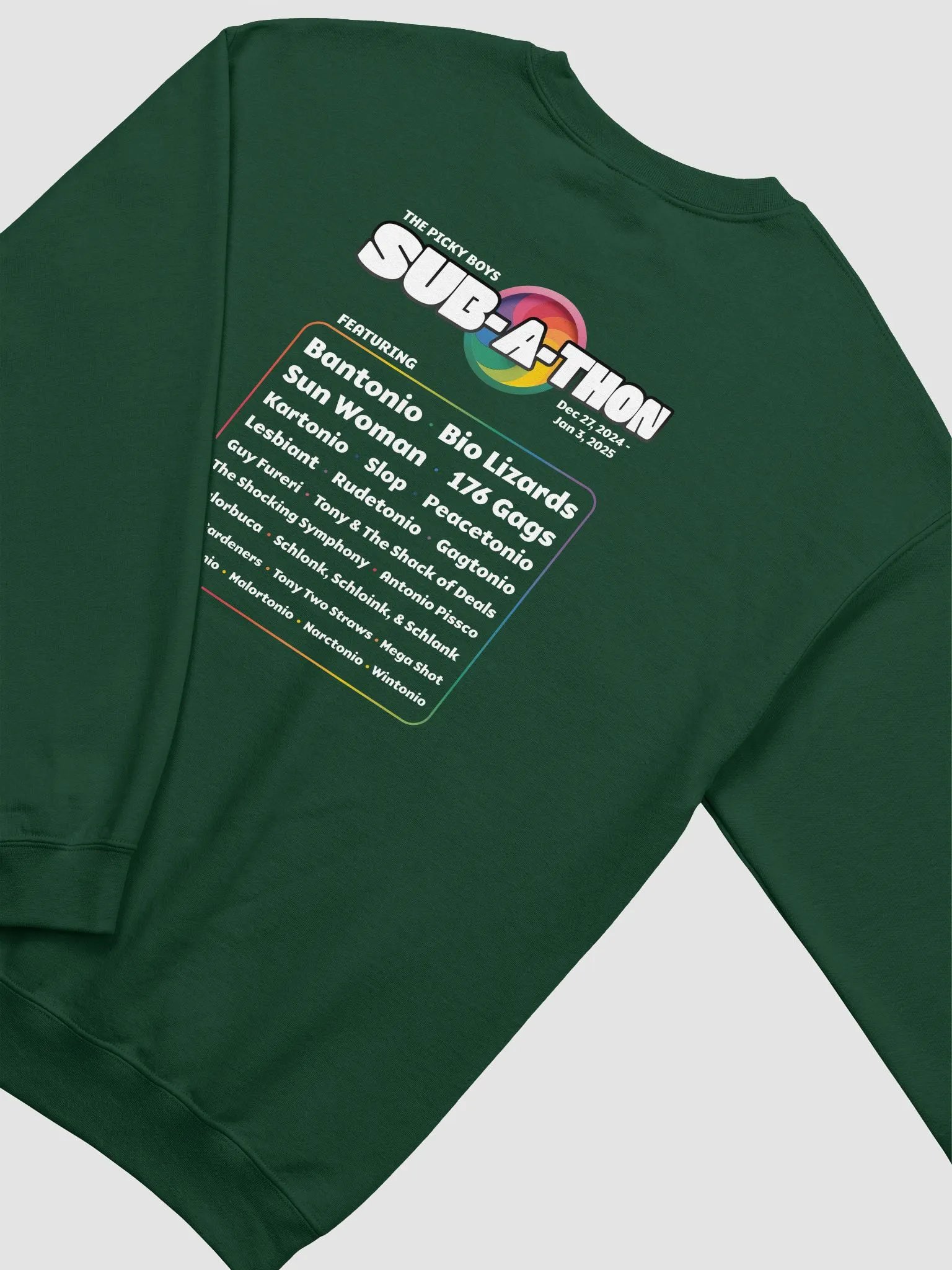 Subathon Lineup Crewneck (6 Colors) product image (3)
