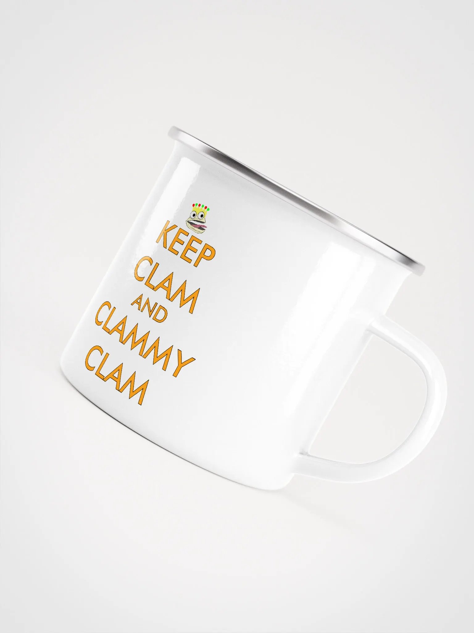 Keep Clam and Clammy Clam Enamel Mug product image (4)