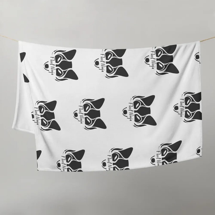 Floof Ninja Throw Blanket - 50″ × 60″ (127 × 153 cm) product image (9)
