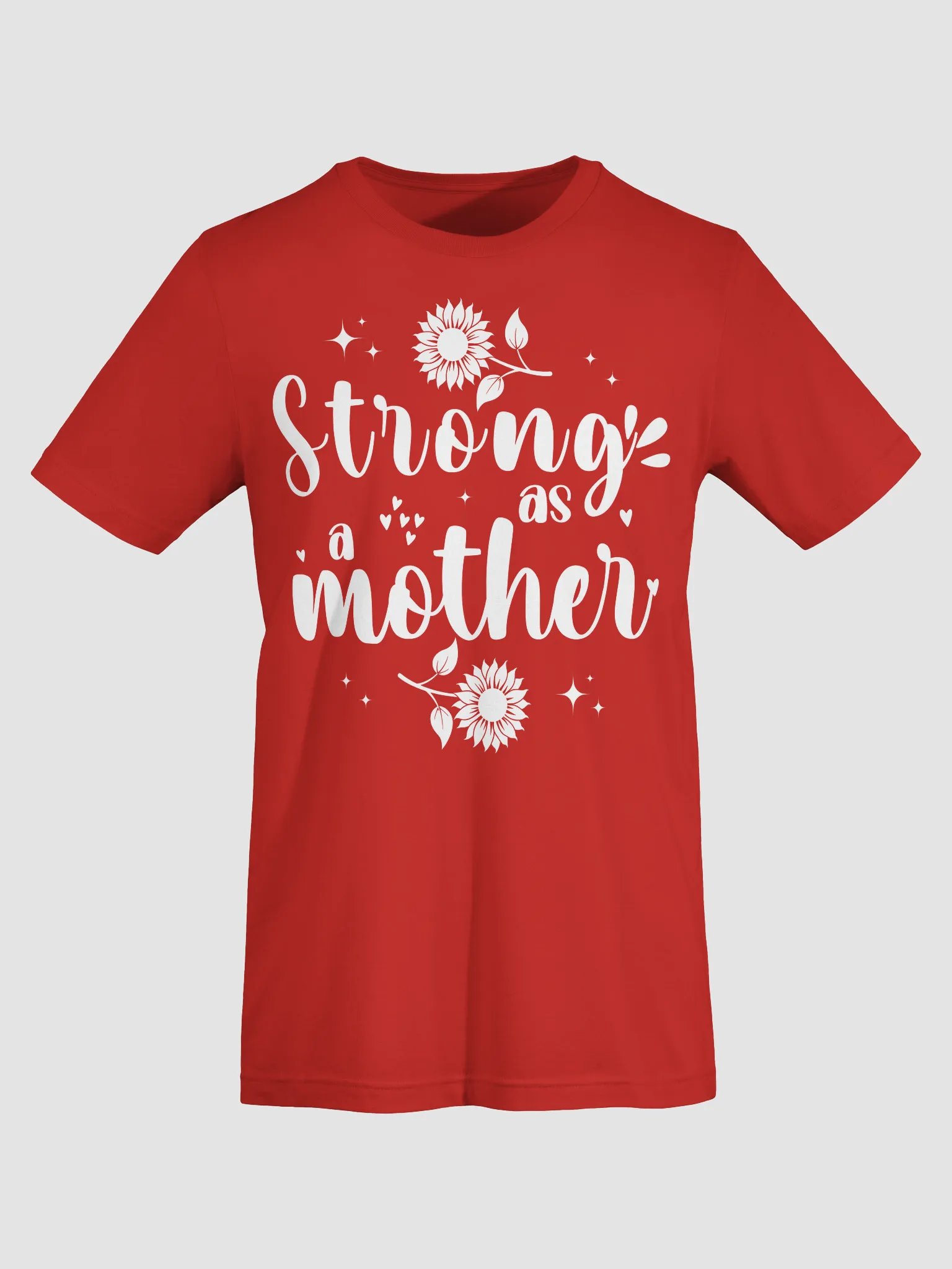 Strong as a Mother, Mother`s Day Bella Canvas T-shirt product image (4)