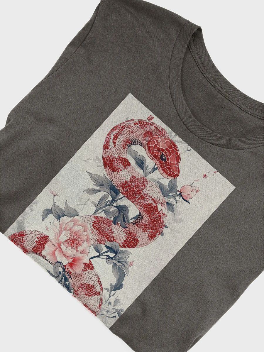 Red and Pink Floral Snake Supersoft Tee product image (32)