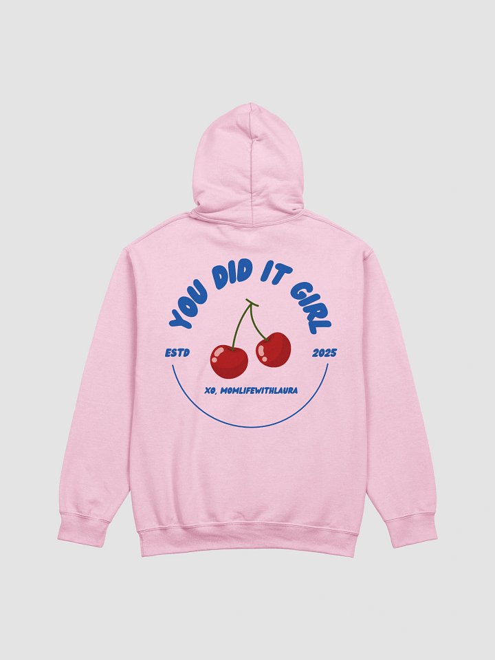 You Did it Girl Cherries Hoodie - Blue/Pink product image (2)