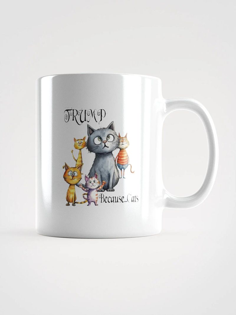 Trump Because Cats Mug