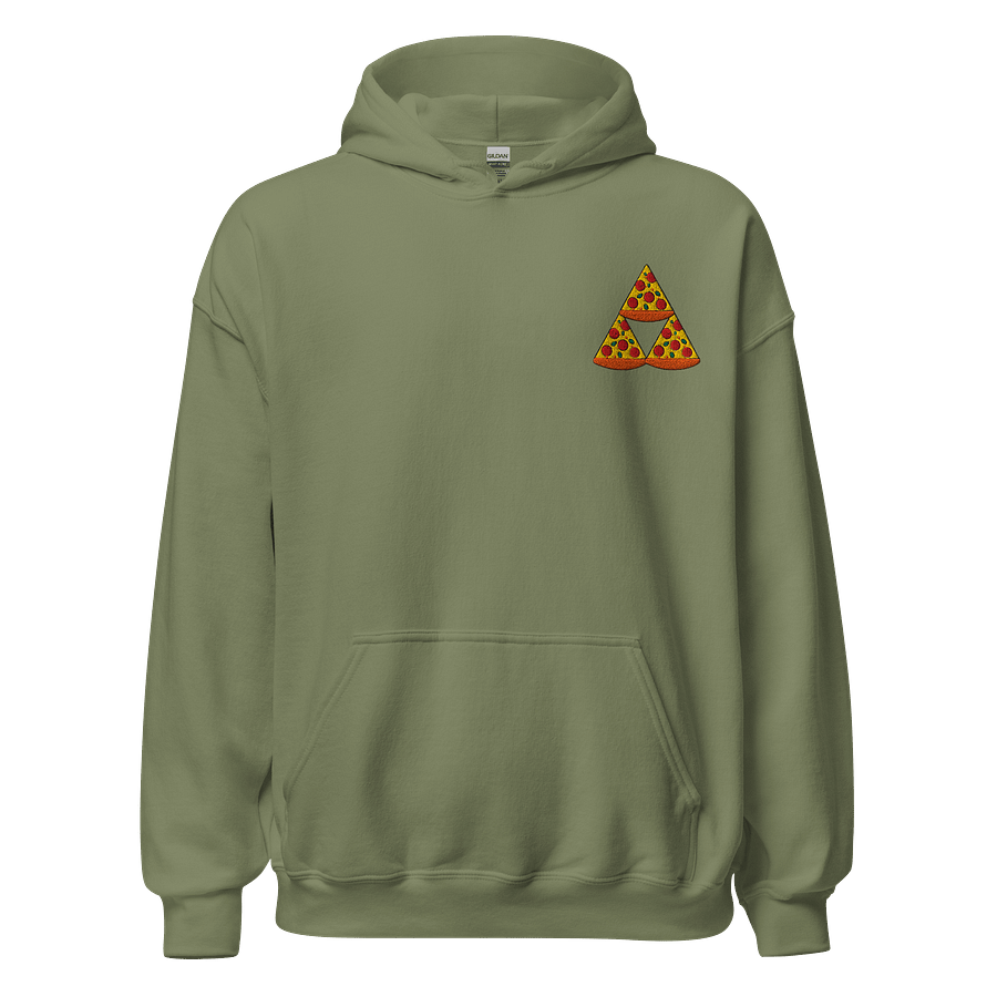 The Triforce of Pizza Legendairy Embroidered Hoodie product image (38)