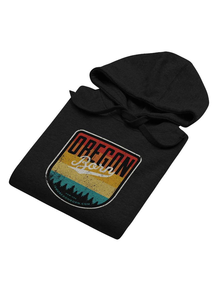 Oregon Born Vintage Shield Hoodie product image (6)