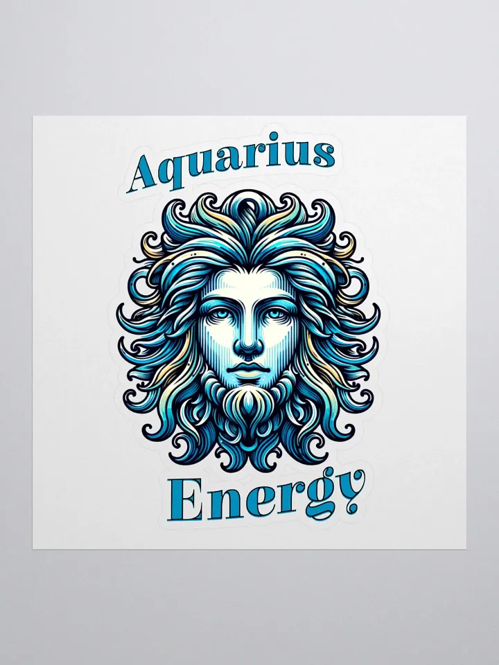 Zodiac Sign Aquarius Energy Sticker product image (1)