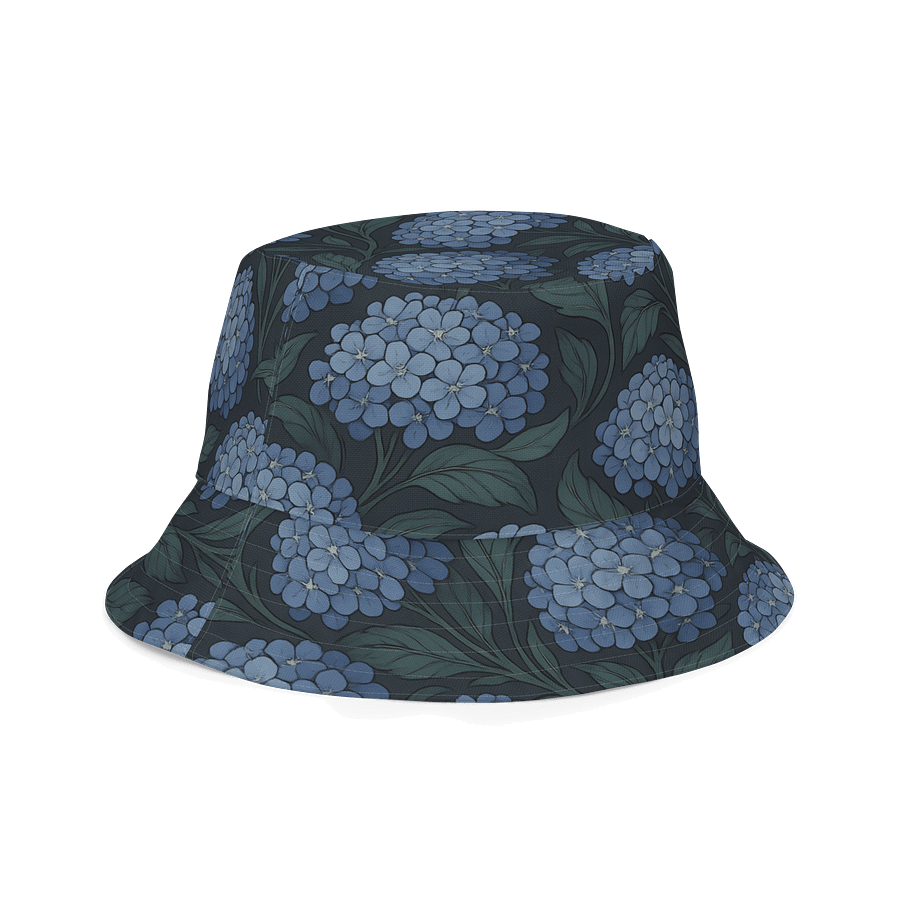 Blue Hydrangea Reversible Bucket Hat – Coastal, Garden & Travel Sun Hat product image (3)