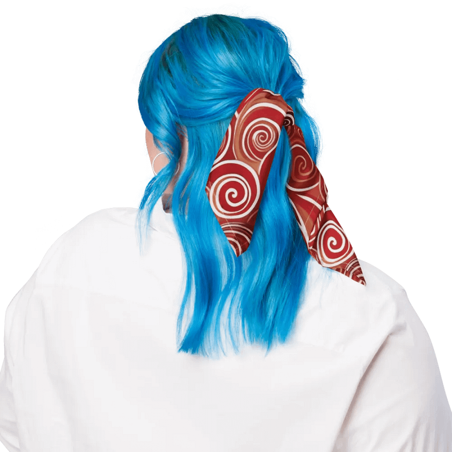 Funky Cherry Swirls Liquid Tie-Dye Bandana product image (3)