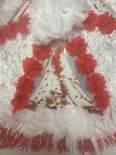 Red & White Wedding Parasol product image (1)