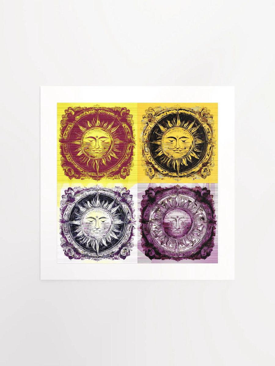 Four Suns Sleep In On Sunday Morning - Print product image (1)