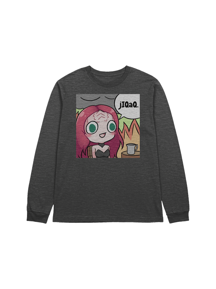 Klingon Pop "This Is Fine" Emote Long Sleeve Tee product image (13)