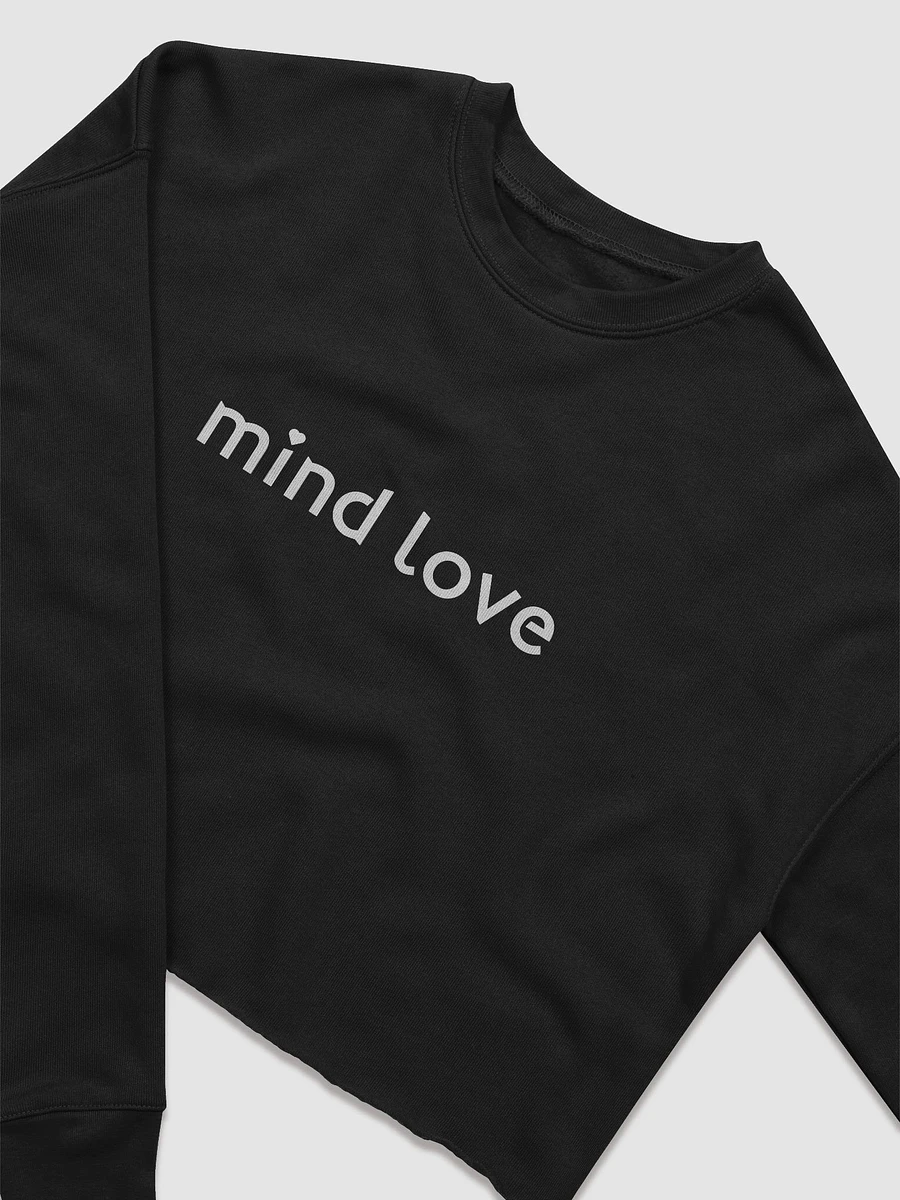 Mind Love Canvas Women's Fleece Crop Sweatshirt product image (7)