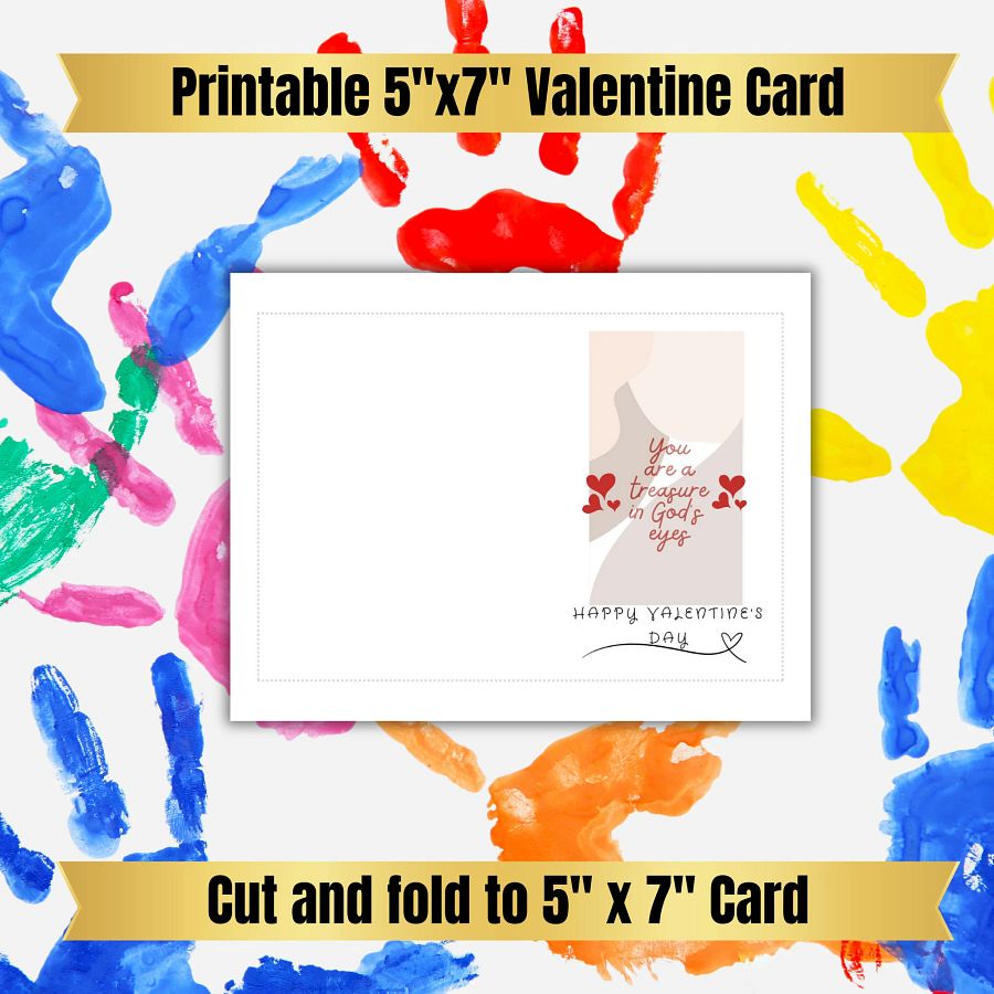 Printable classroom valentine | Christian valentine, Valentine card for kids bundle with bible word search game to download and print now product image (7)