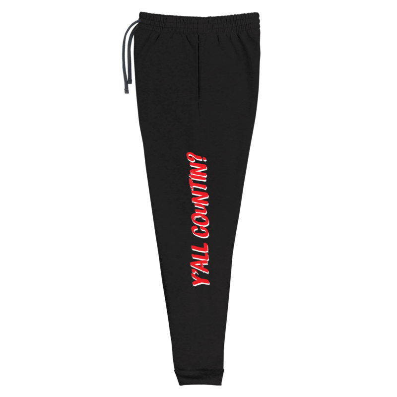 Y'all Countin Joggers - Red and Black product image (1)