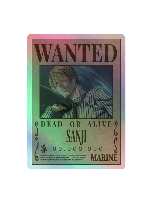 Wanted Sanji Sticker Sheet product image (4)