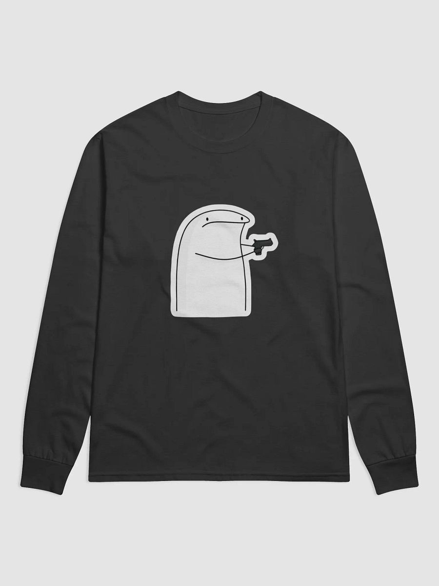 Minimalist Gunman Cartoon Long Sleeve product image (1)