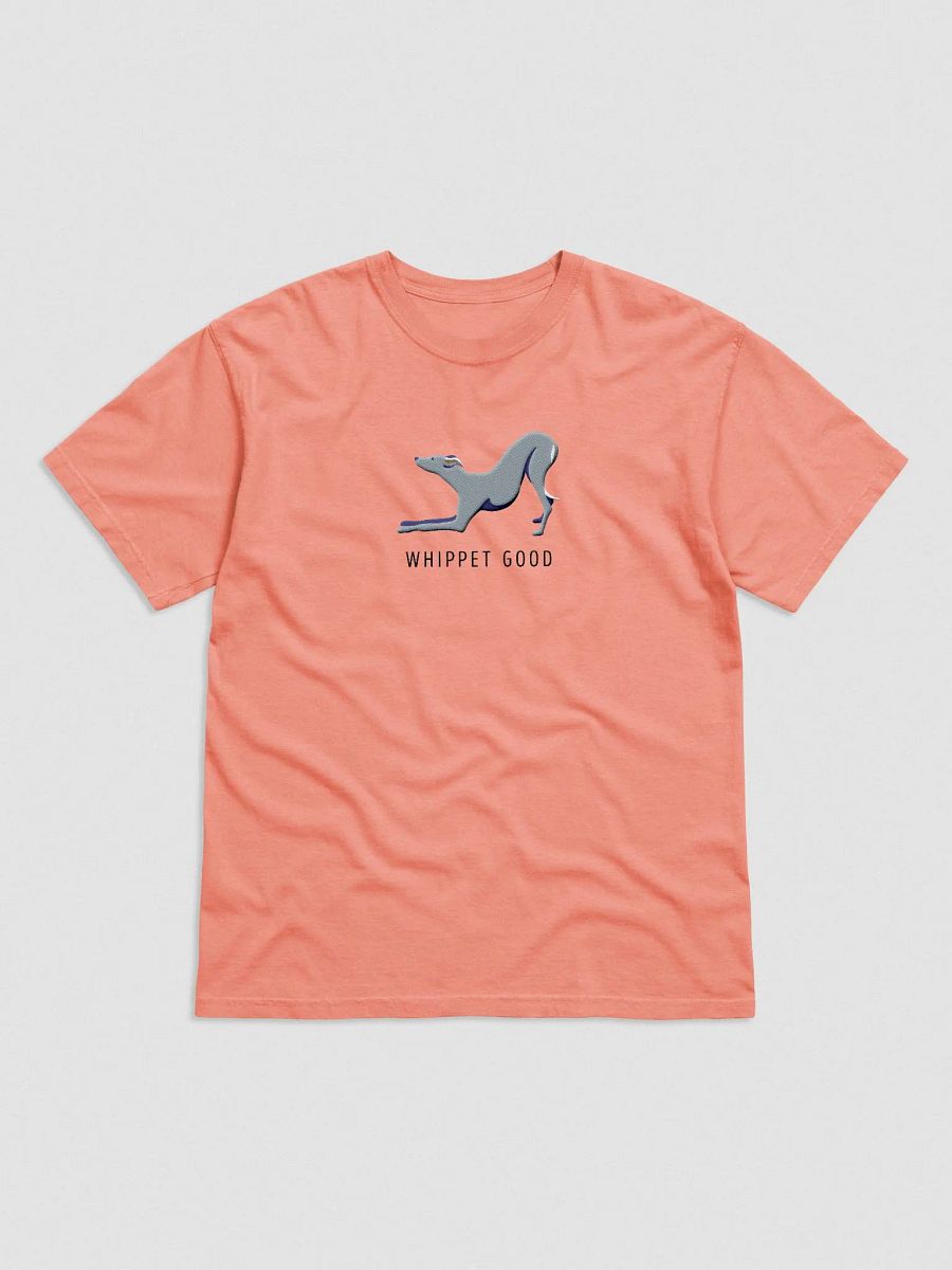 Whippet Good T-Shirt(Embroidered) of a Whippet(Blue) product image (4)