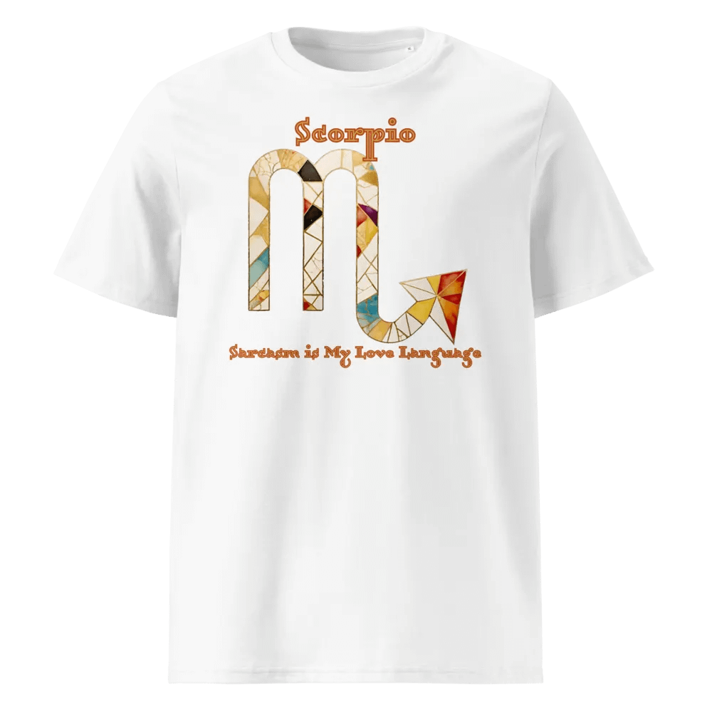 Scorpio & Sarcasm WhiteTee product image (1)