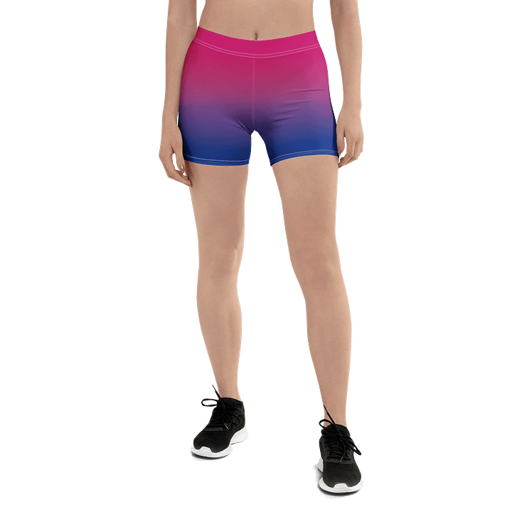 Bisexual Pride Gradient Bike Shorts product image (1)